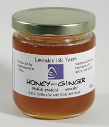 Ginger honey - just honey and root ginger.